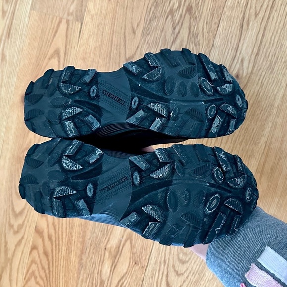 Merrell Kids Moab Speed Low Waterproof (Little Kid) in Black - Size 1 - Picture 8 of 11